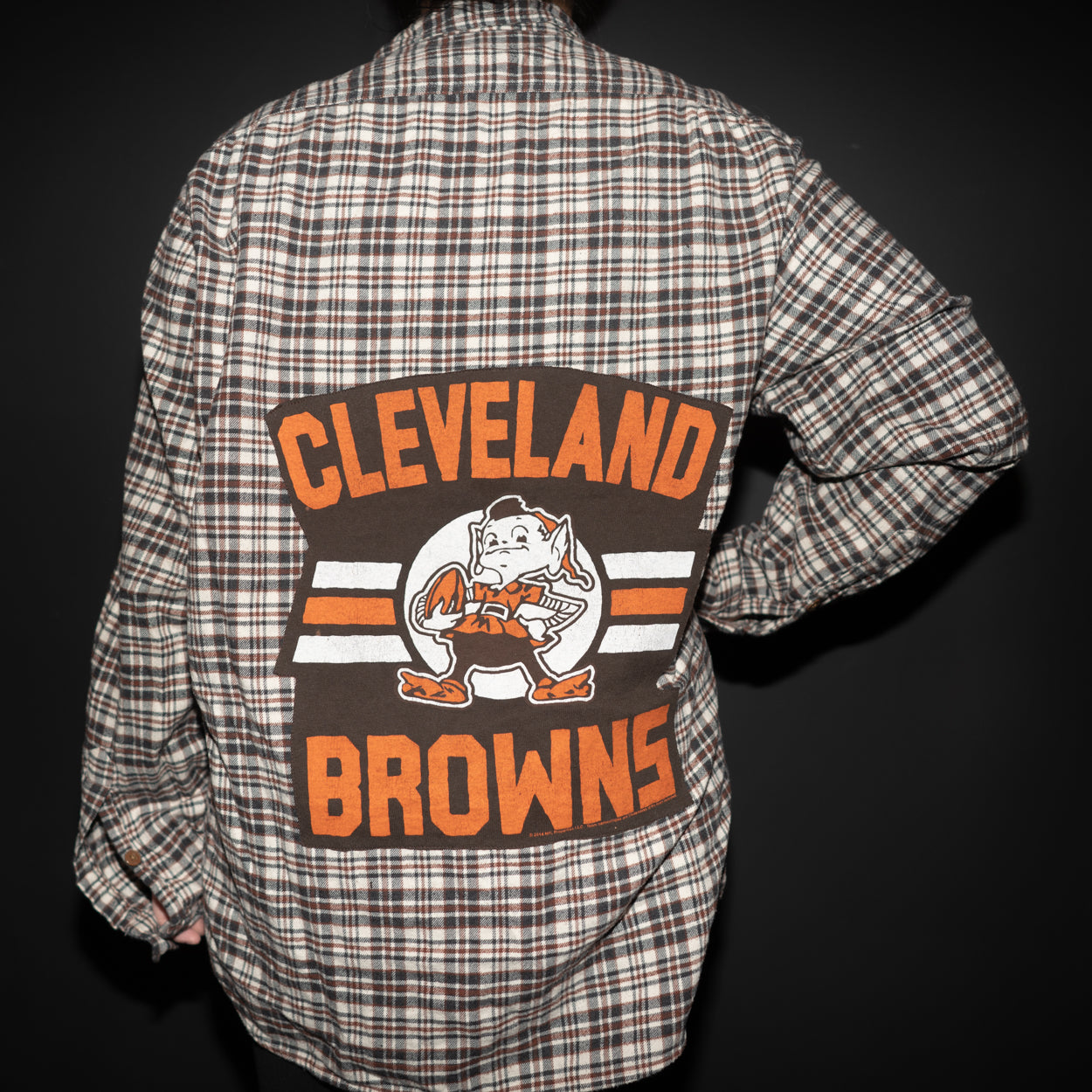 Cleveland browns flannel top shirt